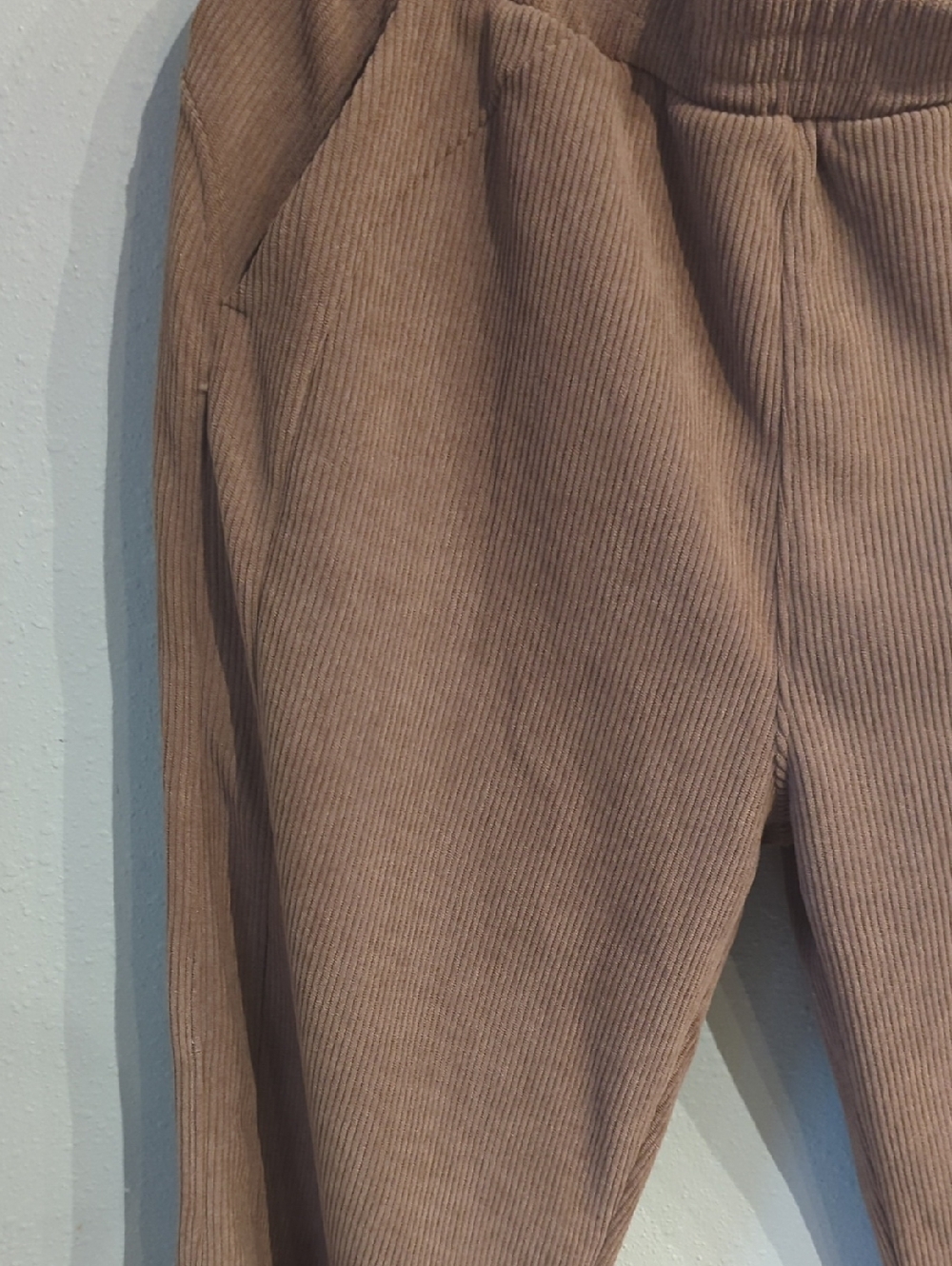 High Waisted Pocket Straight Leg Mop Corduroy Casual Pants Medium Regular Nwt - Picture 11 of 11